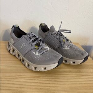 On Running Light Gray Athletic Sneakers